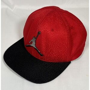 Air Jordan Jump man Youth Snapback Hat Cap Red Black